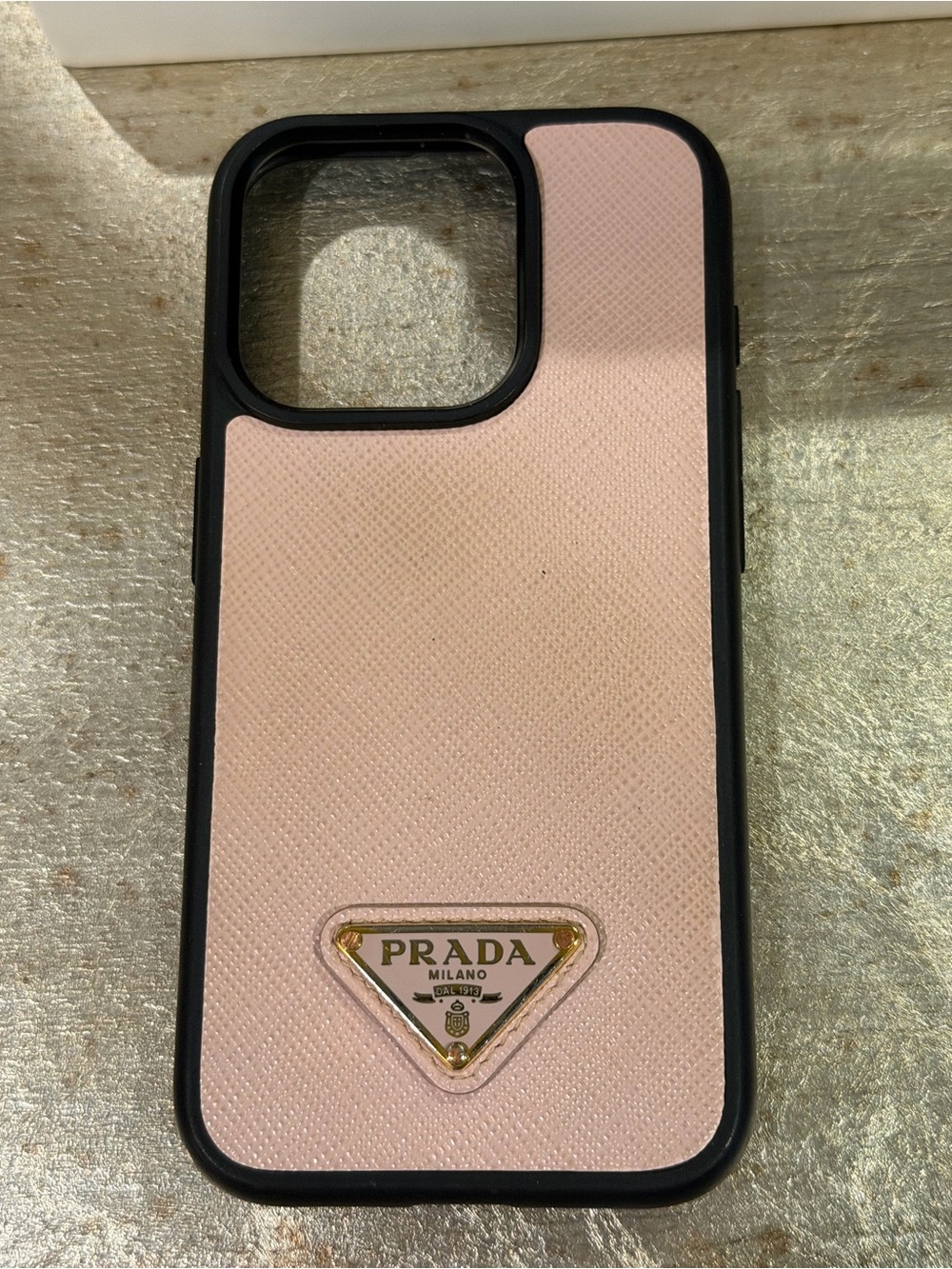 Prada Pink Saffiano Leather iPhone Cover